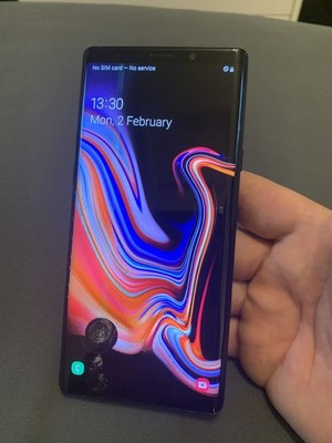 Samsung Galaxy Note 9 schwarz entsperrt 128GB Android Smartphone gesprungen