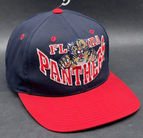 Cappello Berretto Vintage Florida Panthers Snapback Anni 90 The G Cap Spellout PULITO RARO NUOVO SENZA ETICHETTE - Foto 6 di 8
