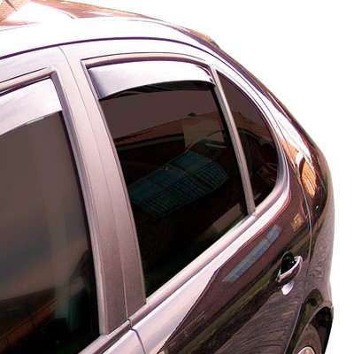 ClimAir Windabweiser Schwarz für HONDA CIVIC VI Fastback (MA, MB) Hinten