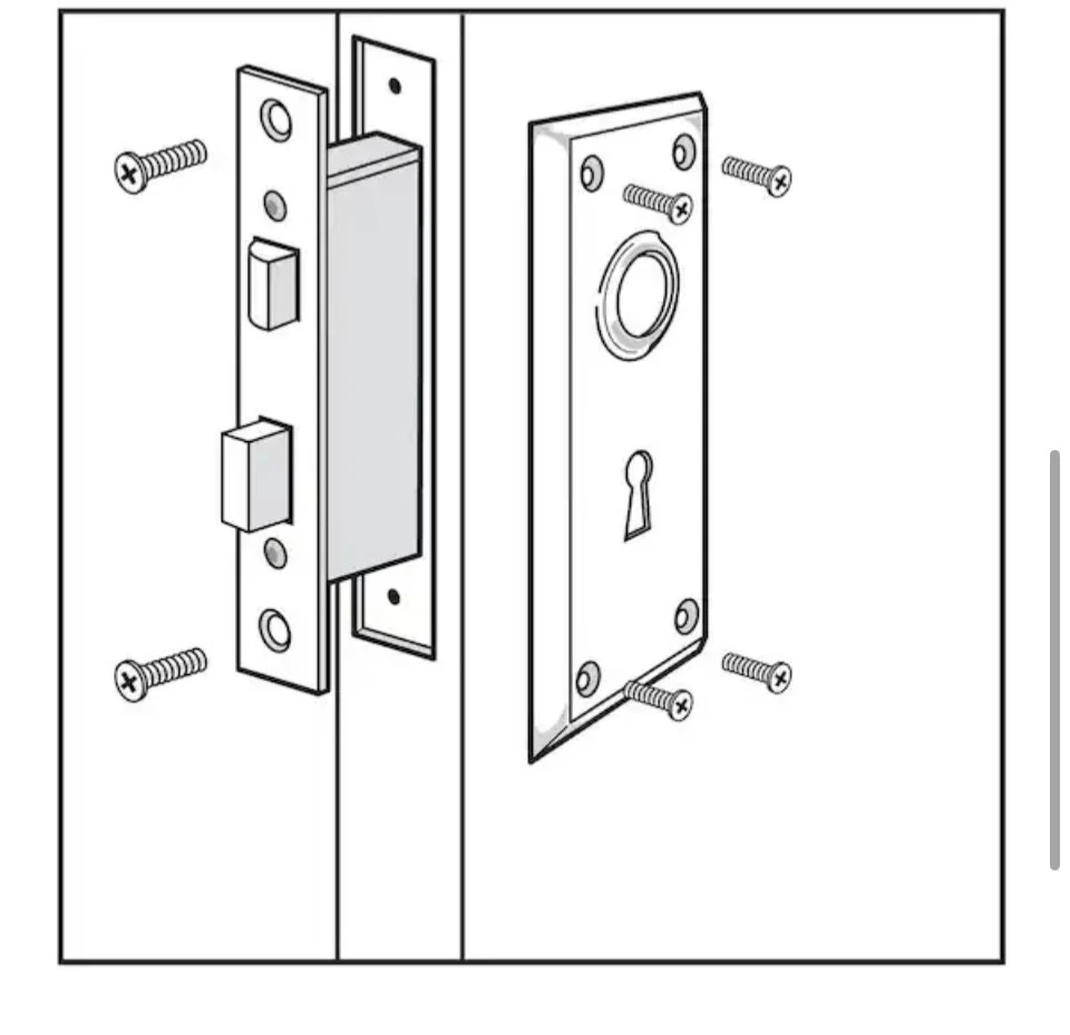 DEFIANT 805384 JUEGO DE PASO PERILLAS DE LATÓN ENVEJECIDO SATINADO Foto 3 de 4