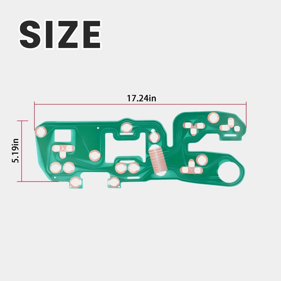 Cuadro de instrumentos circuito impreso para camioneta Chevy 1981-87 con medidores sin tacómetro Foto 3 de 4