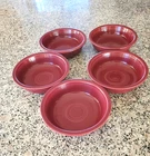 🔥Vintage Fiesta Cereal Bowls Claret/Maroon SET OF 5