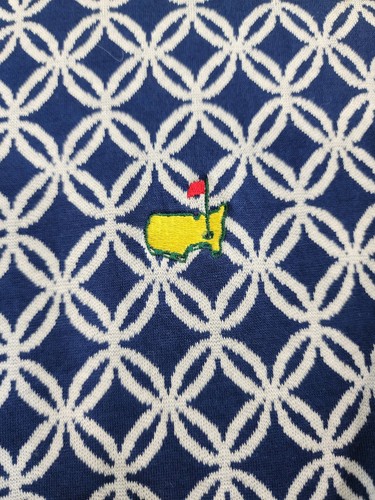 Masters Peter Millar Women’s Golf Zip Jacket Blue Geometric Design Size Medium - Picture 2 of 7
