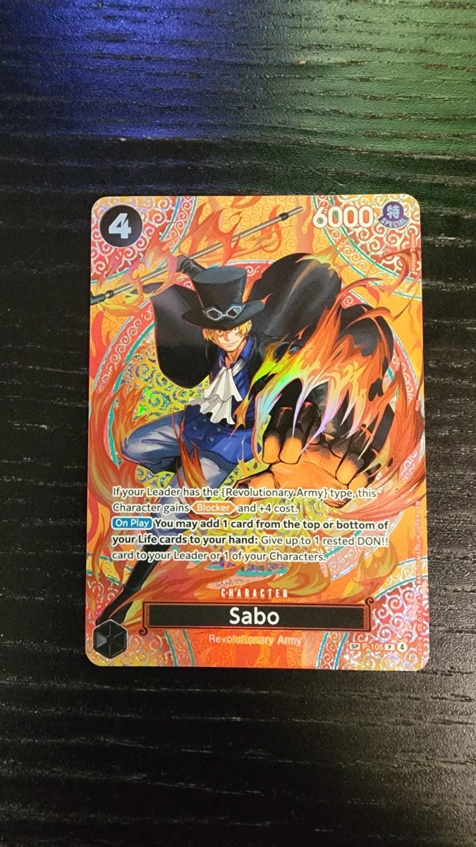 PSA10 サボ SP P-105 Sabo P-105 One Piece Card McDonald's Promo Set 2025 JAPANESE