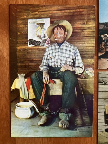 Knotts Berry Farm Postkarte Lot 4 Ghost Town Barber Shop Standard RA - Bild 2 von 7