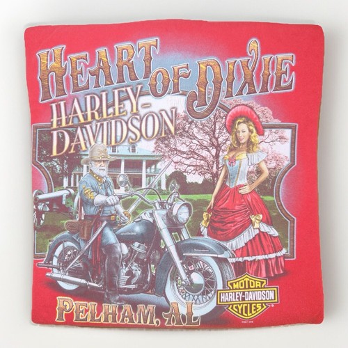 VTG Harley Davidson Y2K T Shirt HEART OF DIXIE Pelham Alabama 2011 Red