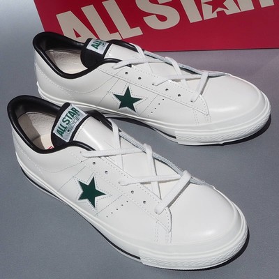 Baskets Deadstock Converse One soldes Star J blanc vert fabriquées au Japon homme Us10,5