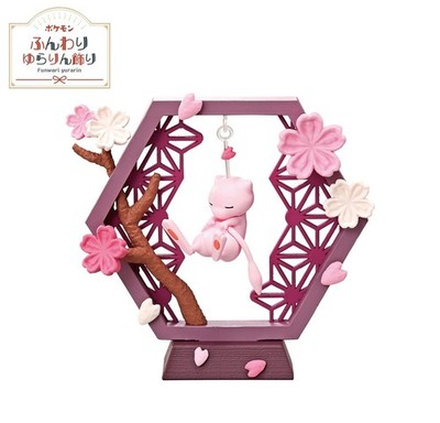 RE-MENT Pokemon Funwari Yurarin Kazari Decoration Mini Figure Swaying Toy #6 Mew