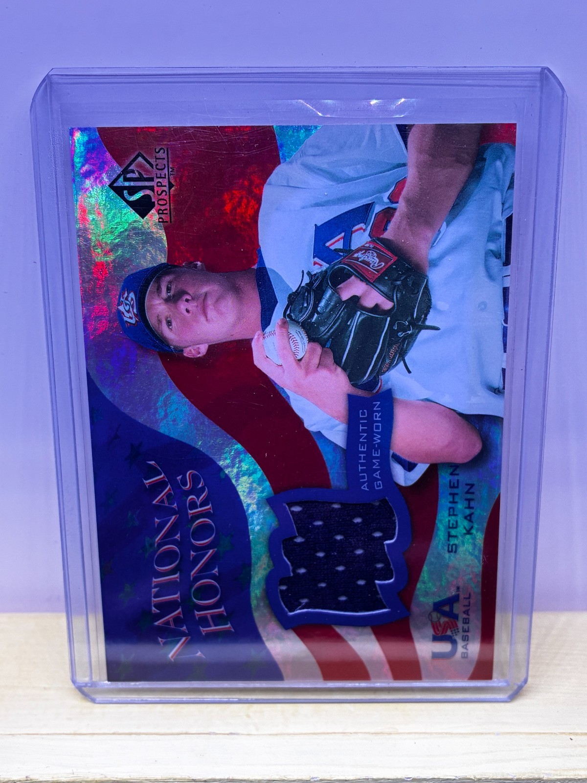 2004 SP Prospects USA Baseball National Honors Relic Stephen Kahn