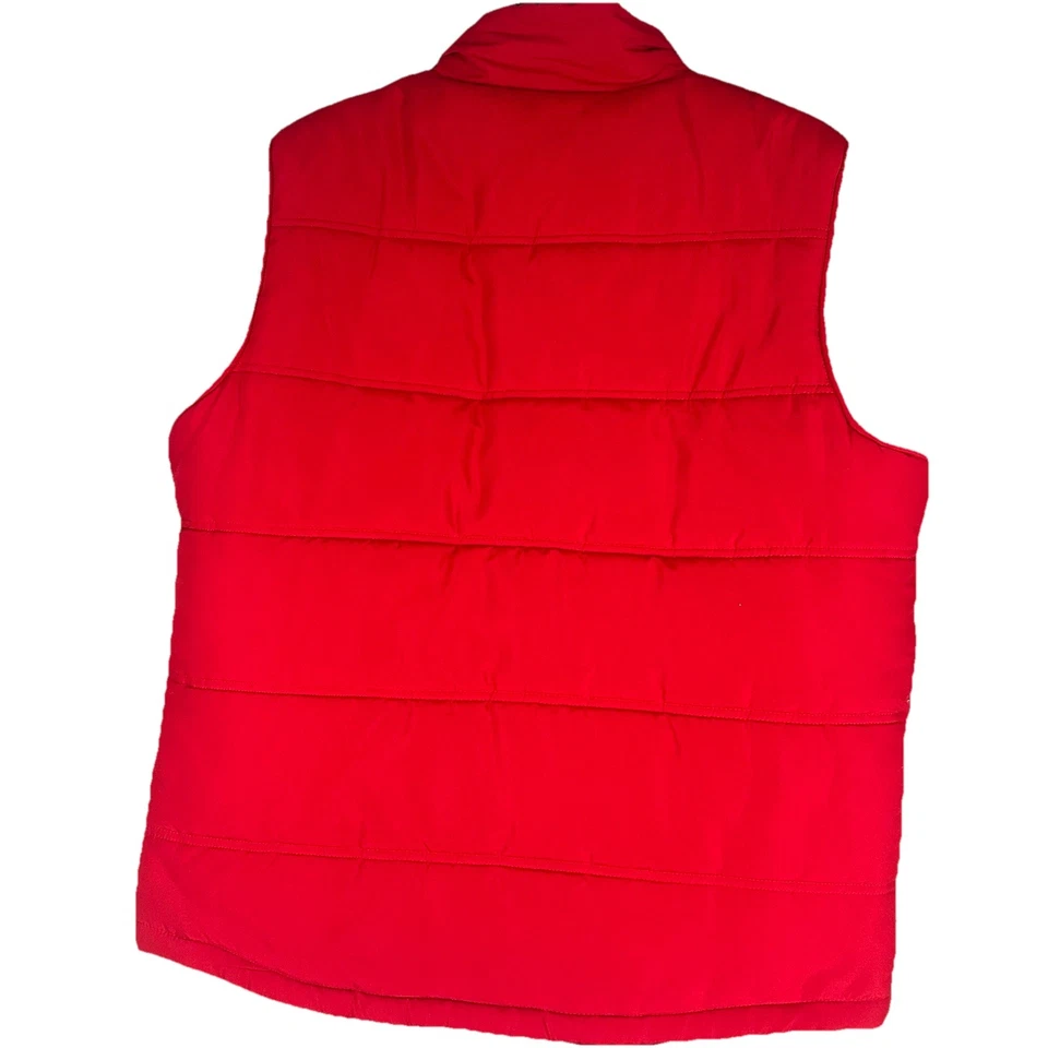 Field & Stream Original Outfitter Men’s Zip Up  Quilted Puffer Vest Red Size XL - Image 2 of 4