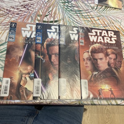 Star Wars Episode 2 Attack of the Clones Comic Set 1-2-3-4 Lot Movie Photo Cover