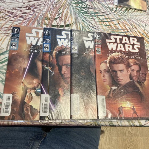 Star Wars Episode 2 Attack of the Clones Comic Set 1-2-3-4 Lot Movie Photo Cover