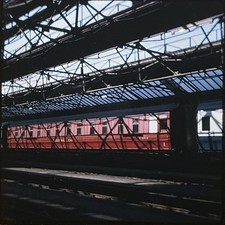 ORIGINAL 35mm Slide LNER ‘ SLF ‘ 1591, as E1591E. At Old Oak Common, 1969.