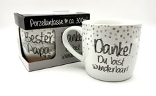 Geda Labels Tasse - Bester Papa Danke! Du bis...