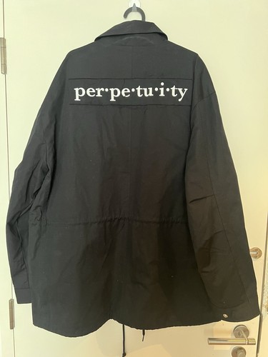 Fred Perry Men's x Raf Simons Military Jacket in Black Size Medium SALESMAN - Picture 7 of 18