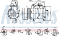 Nissens Kompressor Klimaanlage Klimakompressor FüR Honda Accord Viii 2.4I