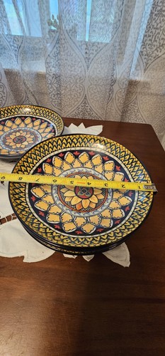 Williams Sonoma Sicily Yellow Pasta/ Soup Bowls 8.5” Made in Italy Set of 4 - Picture 10 of 10