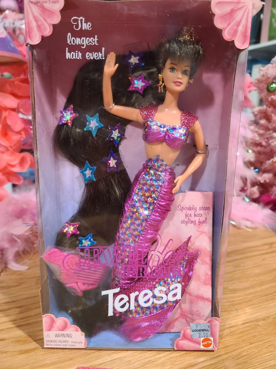 NEW! 1995 BEAUTIFUL JEWEL HAIR MERMAID TERESA BARBIE! | eBay display picture 1
