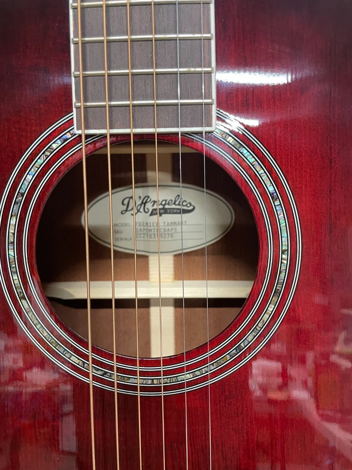 D'Angelico Premier Tammany Orchestra Acoustic-Electric Guitar MINT!! - Image 4 of 4