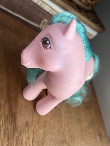 Vintage 1987 MLP My Little Pony G1 Sundae Best Ponies - Banana Surprise Sherbet - Foto 5 di 9