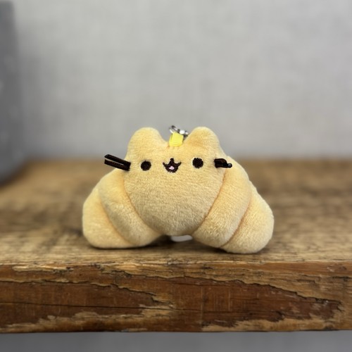 Schlüsselanhänger Gund Pusheen Katze - Catfe Croissant selten nicht mehr produziert Mini neu ohne Etikett 