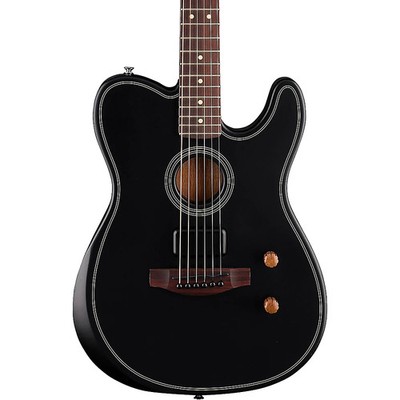 Fender Acoustasonic Standard Telecaster AcousticElectric Guitar Black
