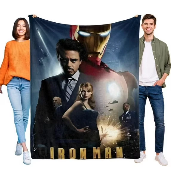 Iron Man Movie Disney Superhero Marvel Fleece Blanket