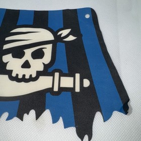 LEGO Pirate Sail (7074, Black Skull, Blue Sail, Skull Island Flag, Pirates)