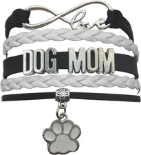 Pet Dog Mom Paw Bracelet - Paw Charm Bracelet For Women, Men, Girls, Boys, Dog L