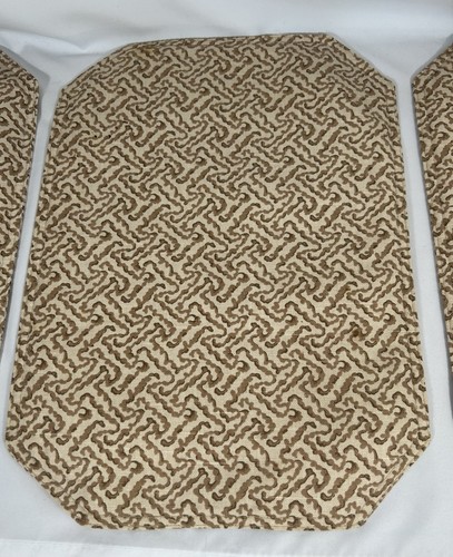 Placemats Mustard Gold Abstract Design Set Of 6 Approx. 12 X 18” - Picture 6 of 13