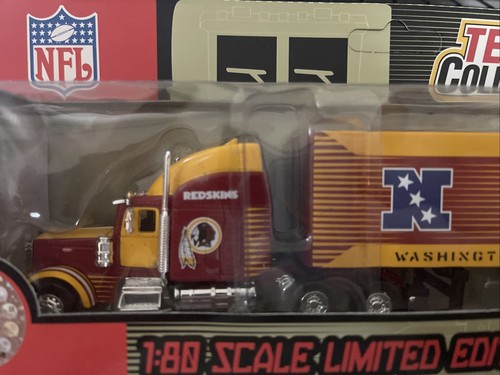 NFL Washington Redskins Tractor-Trailer Lmtd Ed. Fleer 1/80 MIB - Bild 2 von 6
