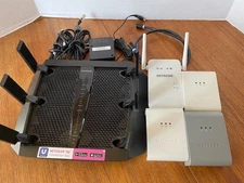 Netgear Nighthawk X6S AC4000 Tri-Band WiFi Router,AC power, Cables plus more