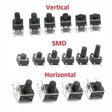 Momentary Tactile Push Button Switch Vertical/SMD/Horizontal Micro PCB Mounted