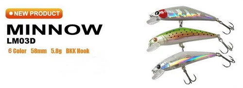 LUTAC LEURRE POISSON NAGEUR MINIST LM03D (BKK) TRUITE