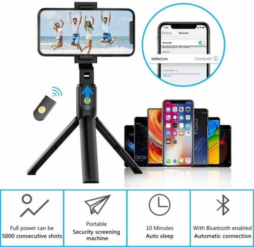 Trípode selfie con soporte remoto de escritorio soporte para teléfono celular para iPhone Samsung EE. UU. - Imagen 6 de 14