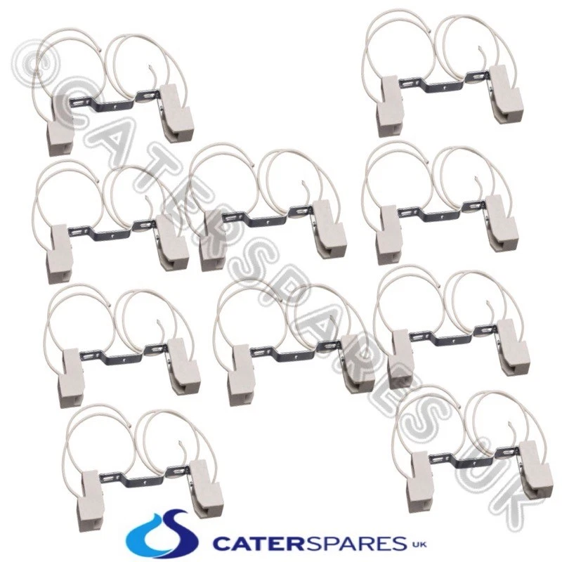 CATERSPARES UK CATERING GANTRY HEAT LAMP HOLDER R7 STYLE PUSH FIT PARTS 118mm HALOGEN X 10