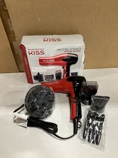 KISS 1875 Watt Pro Tourmaline Ceramic Hair Dryer 3 Heat Settings 2 Speed Slid...