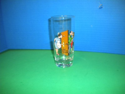 German VINTAGE BEER DRINK GLASS BREW-MASTER & ''SAYING'' 0,5L