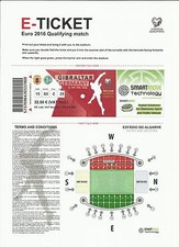 Entrada partido Gibraltar - Alemania