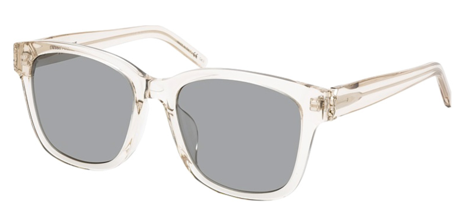 Occhiali da sole SAINT LAURENT SL M68 F 002 55mm trasparenti traslucidi nuovi Italia unisex