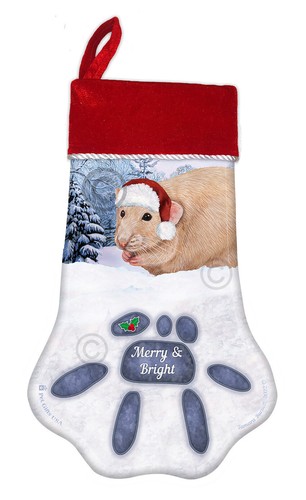 Rat Holiday Christmas Stocking - Picture 6 of 21