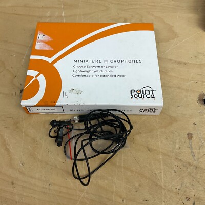 Point Source Audio Miniature Microphone (CO-3-SE-BE) Tested and Working w/ Box