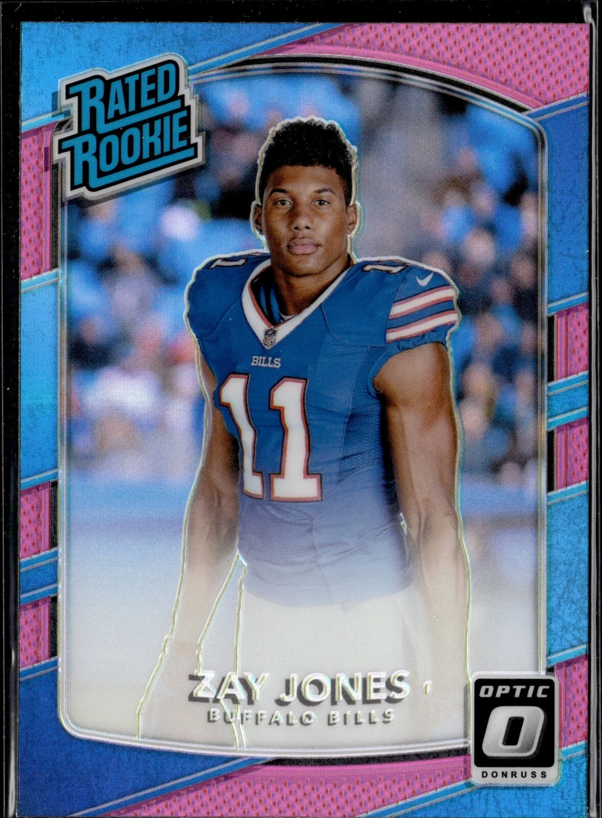 2017 Panini Optic PINK PRIZM Rookie #159 ZAY JONES Buffalo Bills RC F4
