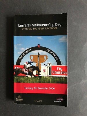 HORSE RACING RACE BOOK VRC 2006 MELBOURNE CUP MEETING 