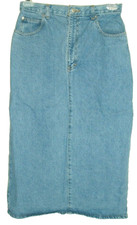 Vintage Denim Skirt Cactus Jeans 12 Maxi Cowgirl Westerncore Grunge Hippy modest