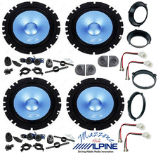 ALPINE SXE-17CS Kit 8 casse FIAT PANDA 03>12  ADAT E SUPP  ANT/POST ALTOPARLANTI