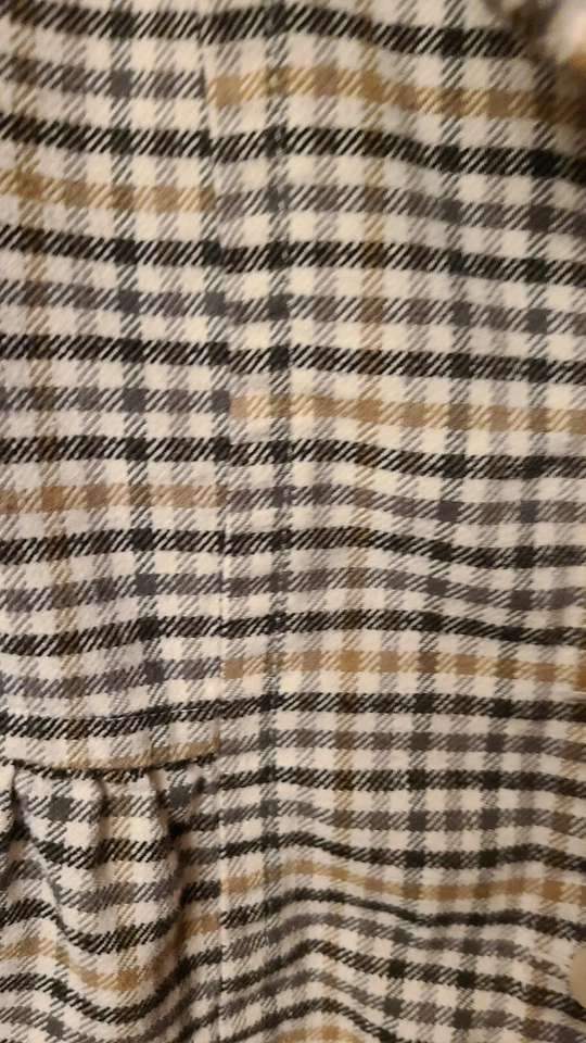 Abrigo de Invierno Volcom Jóvenes Niñas Crema Negro Tostado Cuadros Con Capucha Talla M Foto 2 de 4