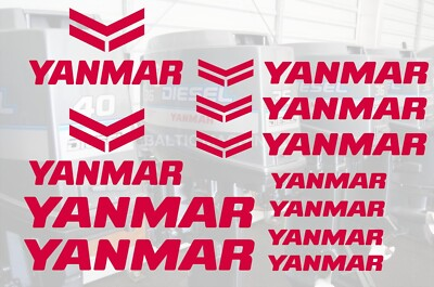 #ad #ad Set of 3 Yanmar Diesal Marine Decals Graphics Choose your and color $19.85