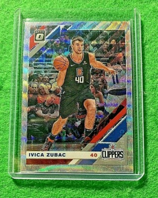 IVICA ZUBAC PRIZM SILVER OPTIC CARD JERSEY#40 CLIPPERS 2019-20 Donruss Optic SP 