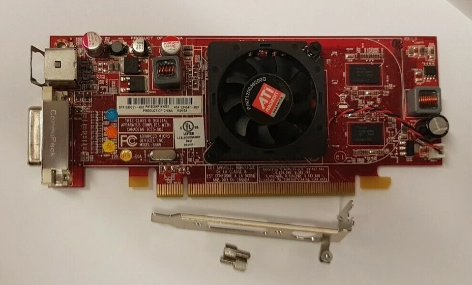 ATI Radeon HD4550 256MB DDR3 PCIe x16  DM-59 Video Card - Image 3 of 4